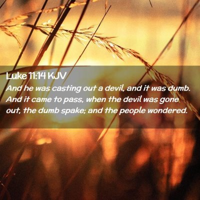 Luke 11:14 KJV Free Bible Images