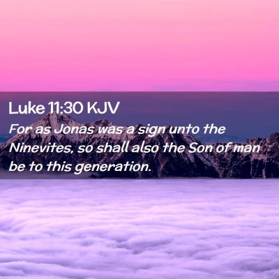 Luke 11:30 KJV Free Bible Images