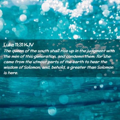 Luke 11:31 KJV Free Bible Images