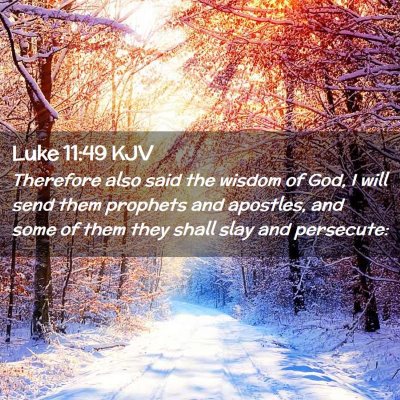 Luke 11:49 KJV Free Bible Images