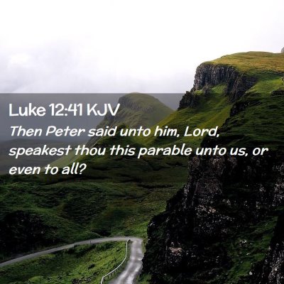 Luke 12:41 KJV Free Bible Images