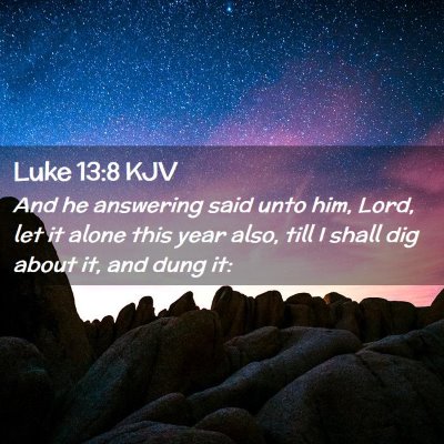 Luke 13:8 KJV Free Bible Images