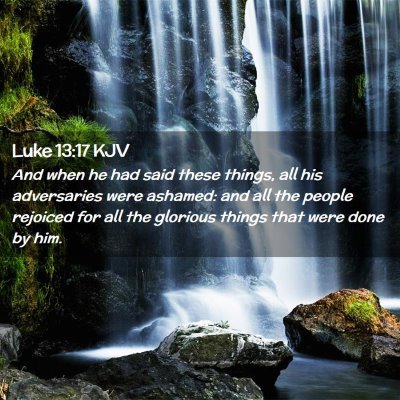 Luke 13:17 KJV Free Bible Images