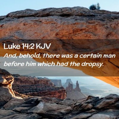 Luke 14:2 KJV Free Bible Images