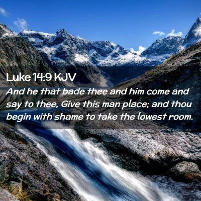 Luke 14:9 KJV Free Bible Images