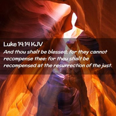 Luke 14:14 KJV Free Bible Images