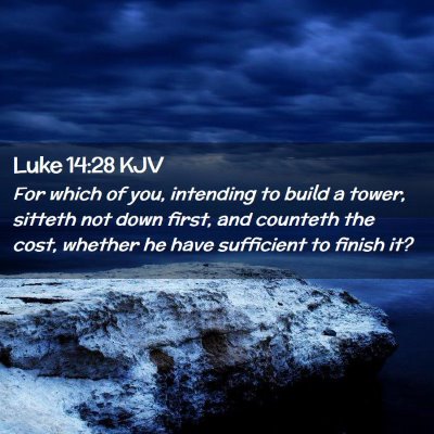 Luke 14:28 KJV Free Bible Images