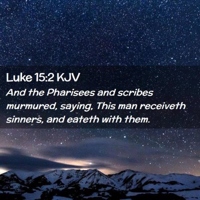 Luke 15:2 KJV Free Bible Images