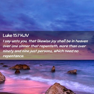 Luke 15:7 KJV Free Bible Images