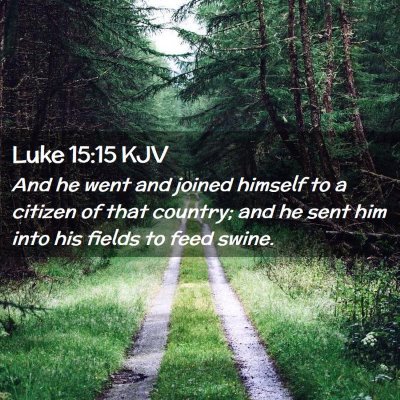 Luke 15:15 KJV Free Bible Images