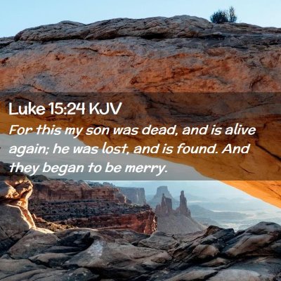 Luke 15:24 KJV Free Bible Images