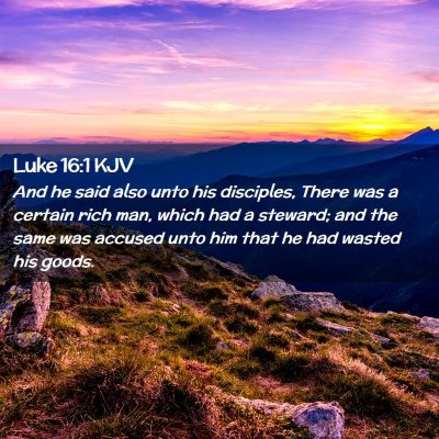 Luke 16:1 KJV Free Bible Images