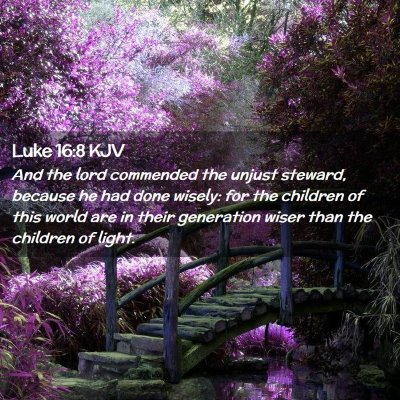 Luke 16:8 KJV Free Bible Images