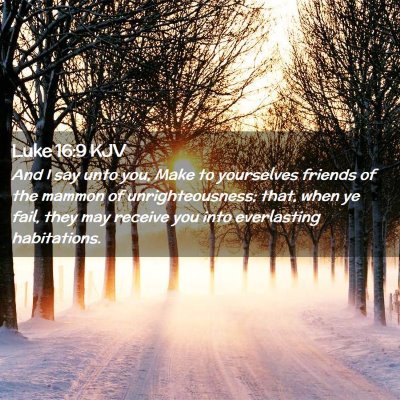 Luke 16:9 KJV Free Bible Images