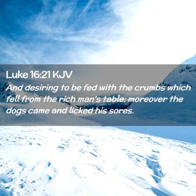 Luke 16:21 KJV Free Bible Images