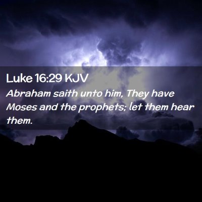 Luke 16:29 KJV Free Bible Images