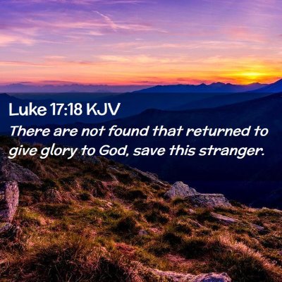 Luke 17:18 KJV Free Bible Images