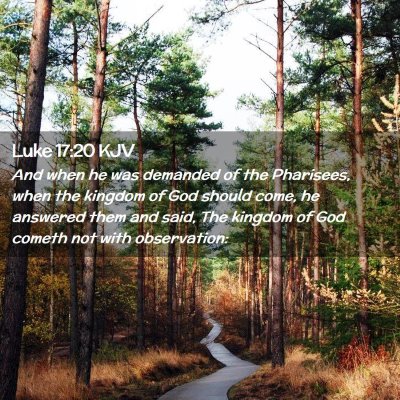 Luke 17:20 KJV Free Bible Images