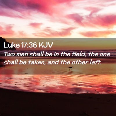 Luke 17:36 KJV Free Bible Images