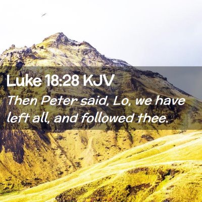 Luke 18:28 KJV Free Bible Images