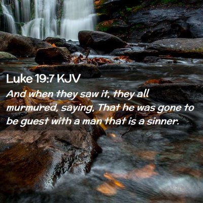 Luke 19:7 KJV Free Bible Images