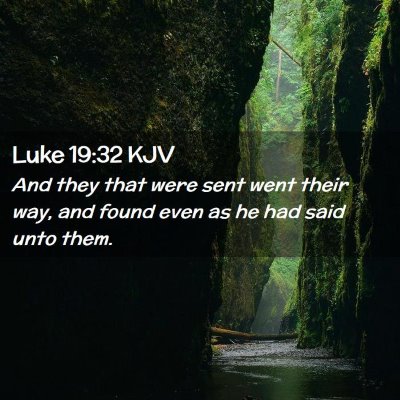 Luke 19:32 KJV Free Bible Images