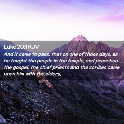 Luke 20:1 KJV Free Bible Images