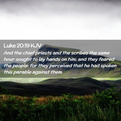 Luke 20:19 KJV Free Bible Images