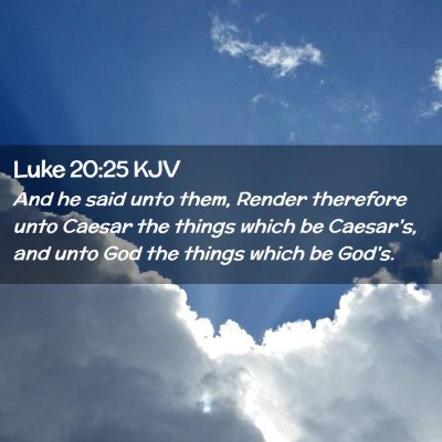 Luke 20:25 KJV Free Bible Images