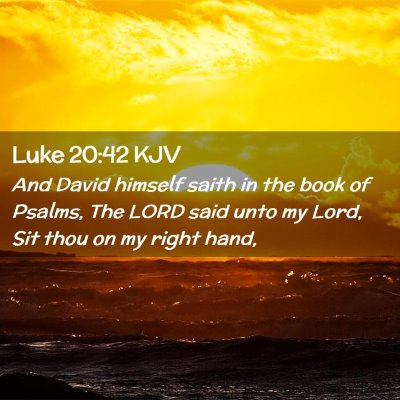 Luke 20:42 KJV Free Bible Images