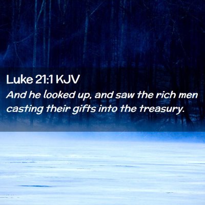 Luke 21:1 KJV Free Bible Images