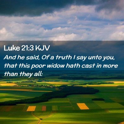 Luke 21:3 KJV Free Bible Images