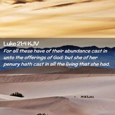 Luke 21:4 KJV Free Bible Images