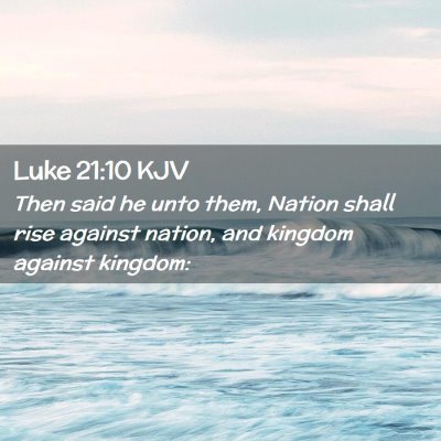 Luke 21:10 KJV Free Bible Images