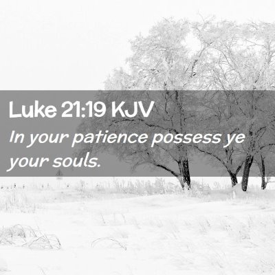 Luke 21:19 KJV Free Bible Images