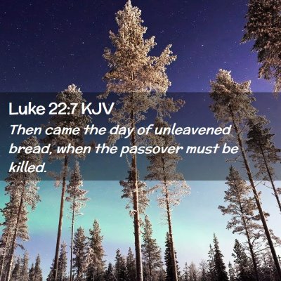 Luke 22:7 KJV Free Bible Images