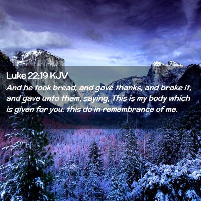 Luke 22:19 KJV Free Bible Images