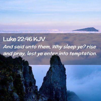 Luke 22:46 KJV Free Bible Images