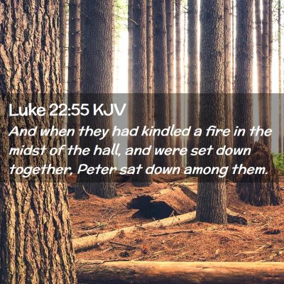 Luke 22:55 KJV Free Bible Images