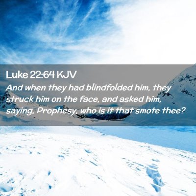 Luke 22:64 KJV Free Bible Images