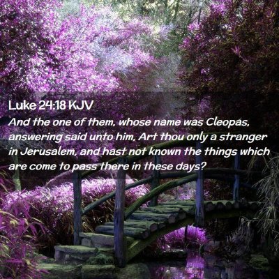 Luke 24:18 KJV Free Bible Images