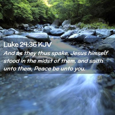 Luke 24:36 KJV Free Bible Images