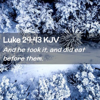 Luke 24:43 KJV Free Bible Images