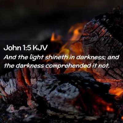 John 1:5 KJV Free Bible Images