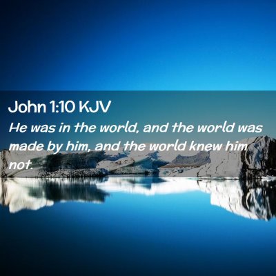 John 1:10 KJV Free Bible Images