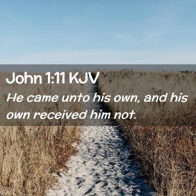 John 1:11 KJV Free Bible Images