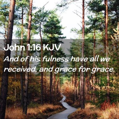 John 1:16 KJV Free Bible Images