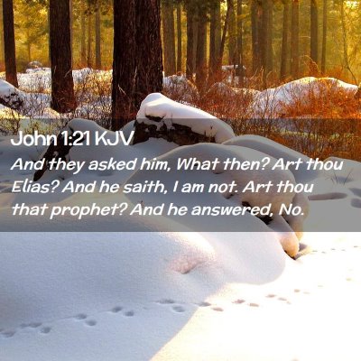 John 1:21 KJV Free Bible Images