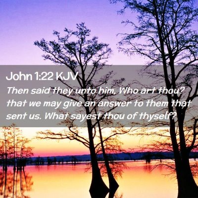 John 1:22 KJV Free Bible Images