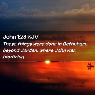 John 1:28 KJV Free Bible Images